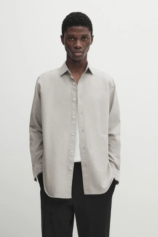 Regular fit poplin shirt with pocket