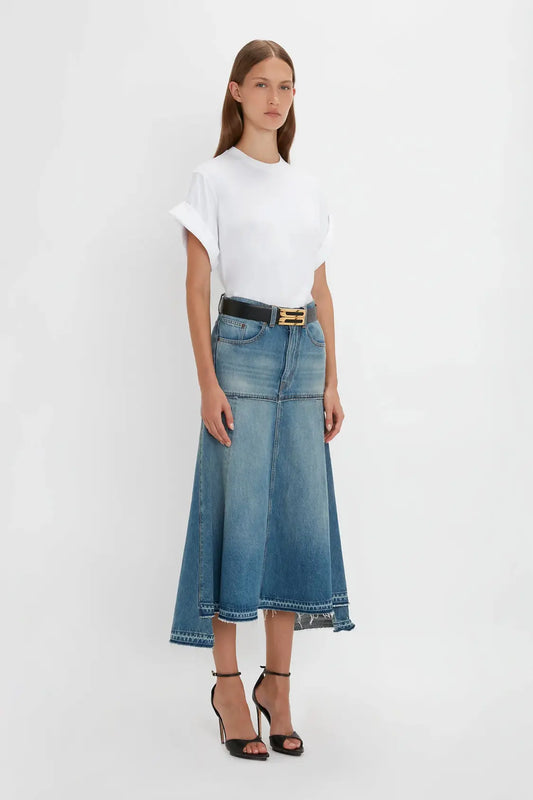 Floor-Length Knitted Skirt