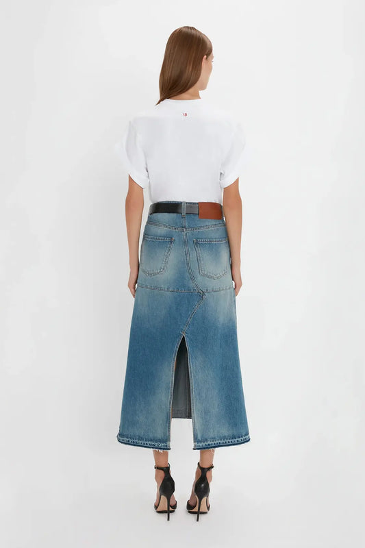 Floor-Length Knitted Skirt