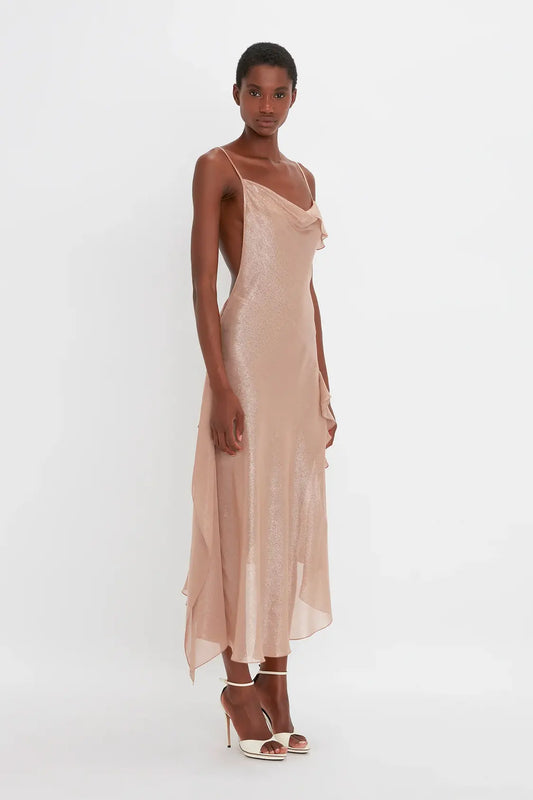 Floor-Length Dress in Ginger