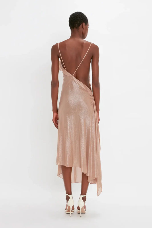 Floor-Length Dress in Ginger