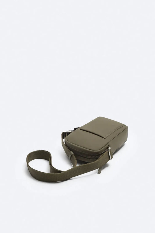 Xl nylon pleated crossbody bag